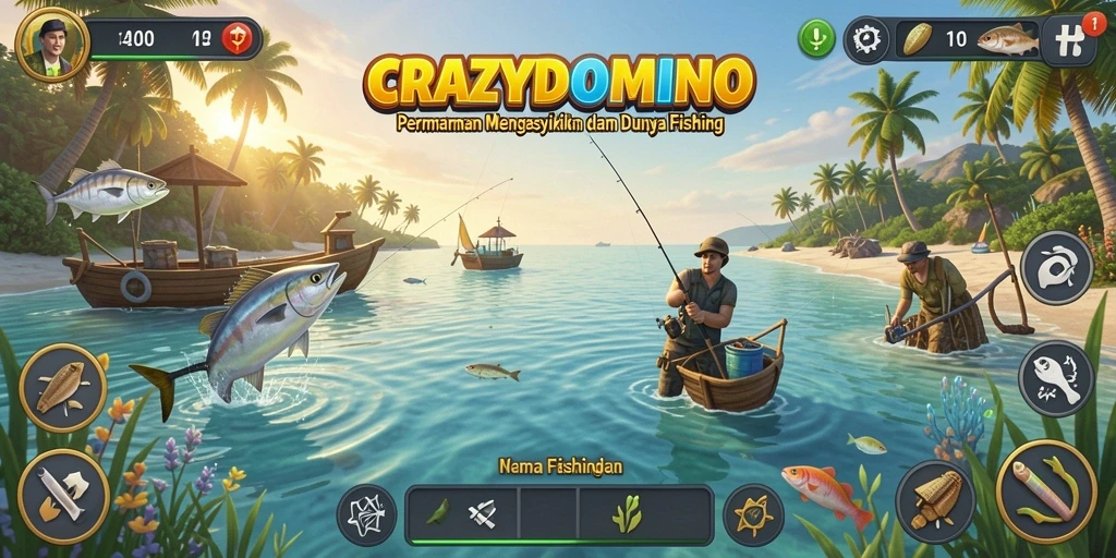 Gameplay mendebarkan dengan beragam ikan yang menunggu untuk ditangkap.