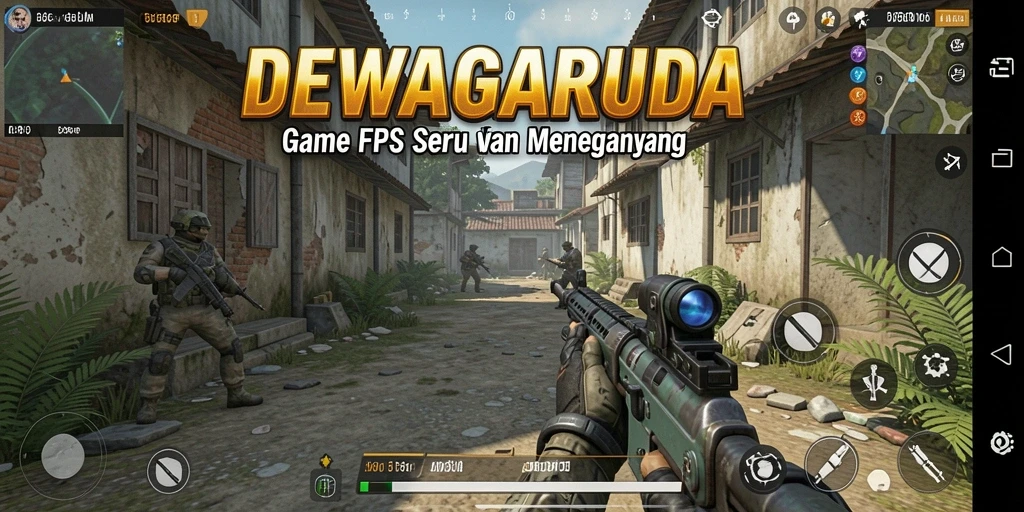 Tampilan gameplay DEWAGARUDA yang menegangkan dan penuh aksi.