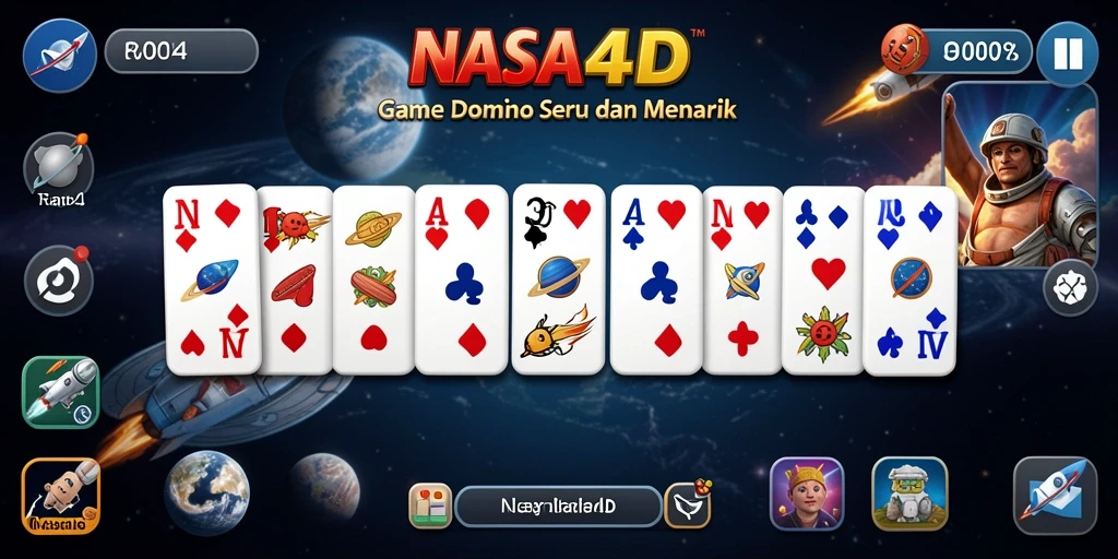 Tampilan gameplay Domino yang menarik di NASA4D.