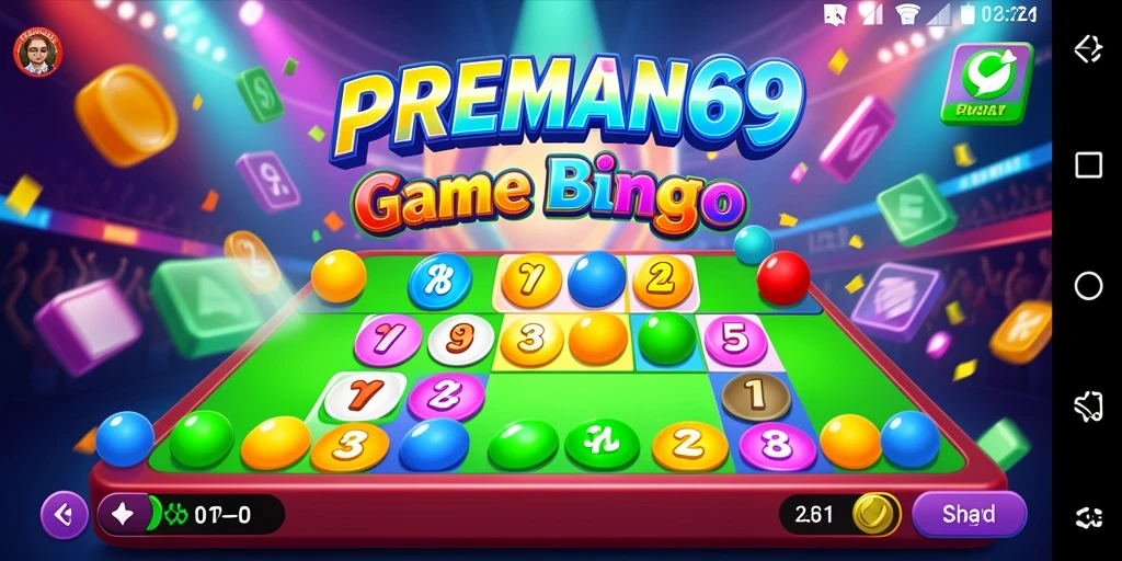 Tampilan gameplay Bingo yang mengasyikkan di PREMAN69.