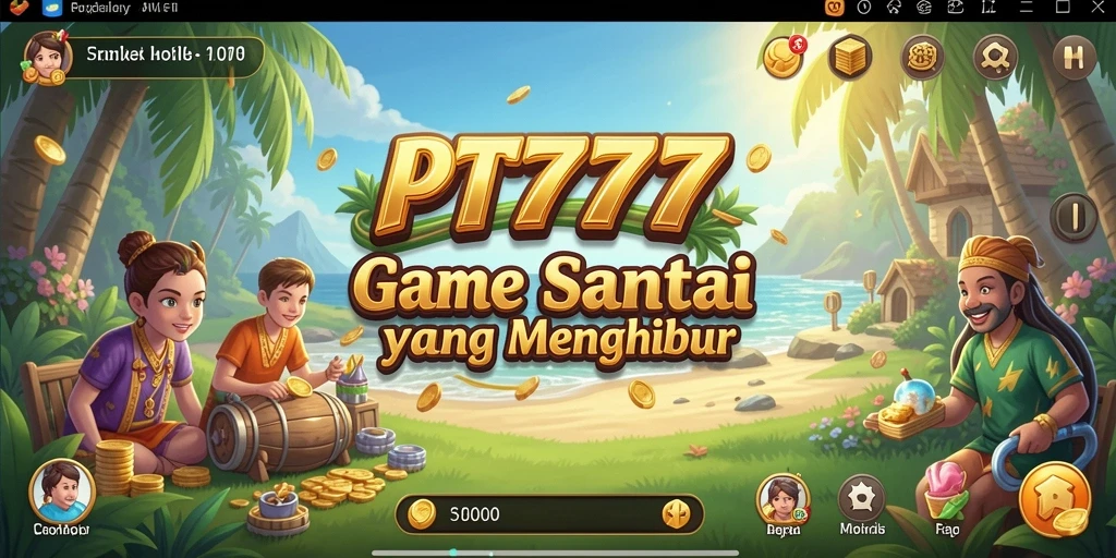 Tampilan gameplay PT777 yang menarik dan penuh warna.