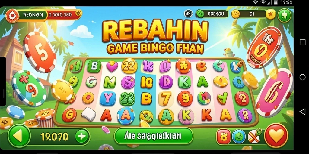 Screenshot gameplay menunjukkan keseruan bermain Bingo di REBAHIN.