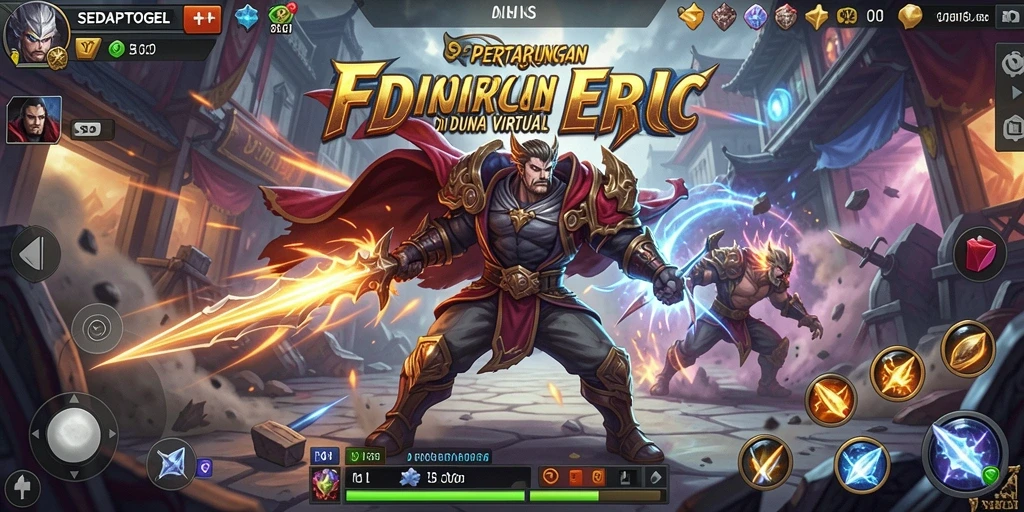Tampilan gameplay Fighting SEDAPTOGEL yang mengesankan dan seru.