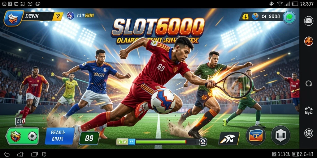 Gameplay menarik SLOT6000 menampilkan berbagai cabang olahraga.