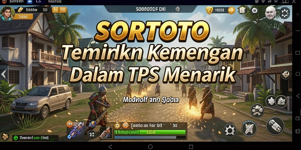 Screenshot utama SORTOTO menunjukkan aksi seru dalam gameplay TPS.