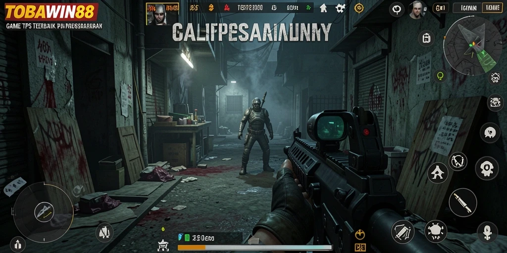 Tangkapan layar gameplay seru TOBAWIN88 dengan aksi TPS yang mendebarkan.